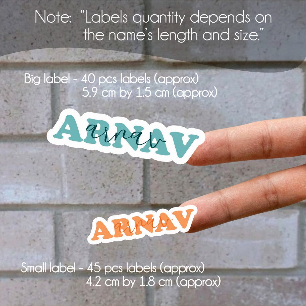 Signature Name Labels