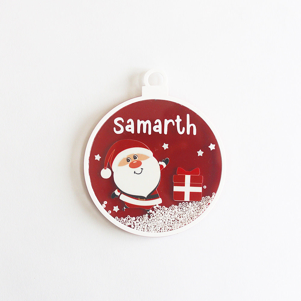 Christmas Shaker Ornament - Santa