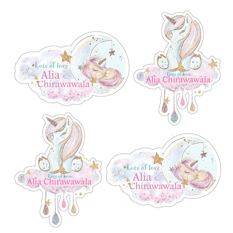 Personalised Gift Stickers -  Unicorn, Set of 25