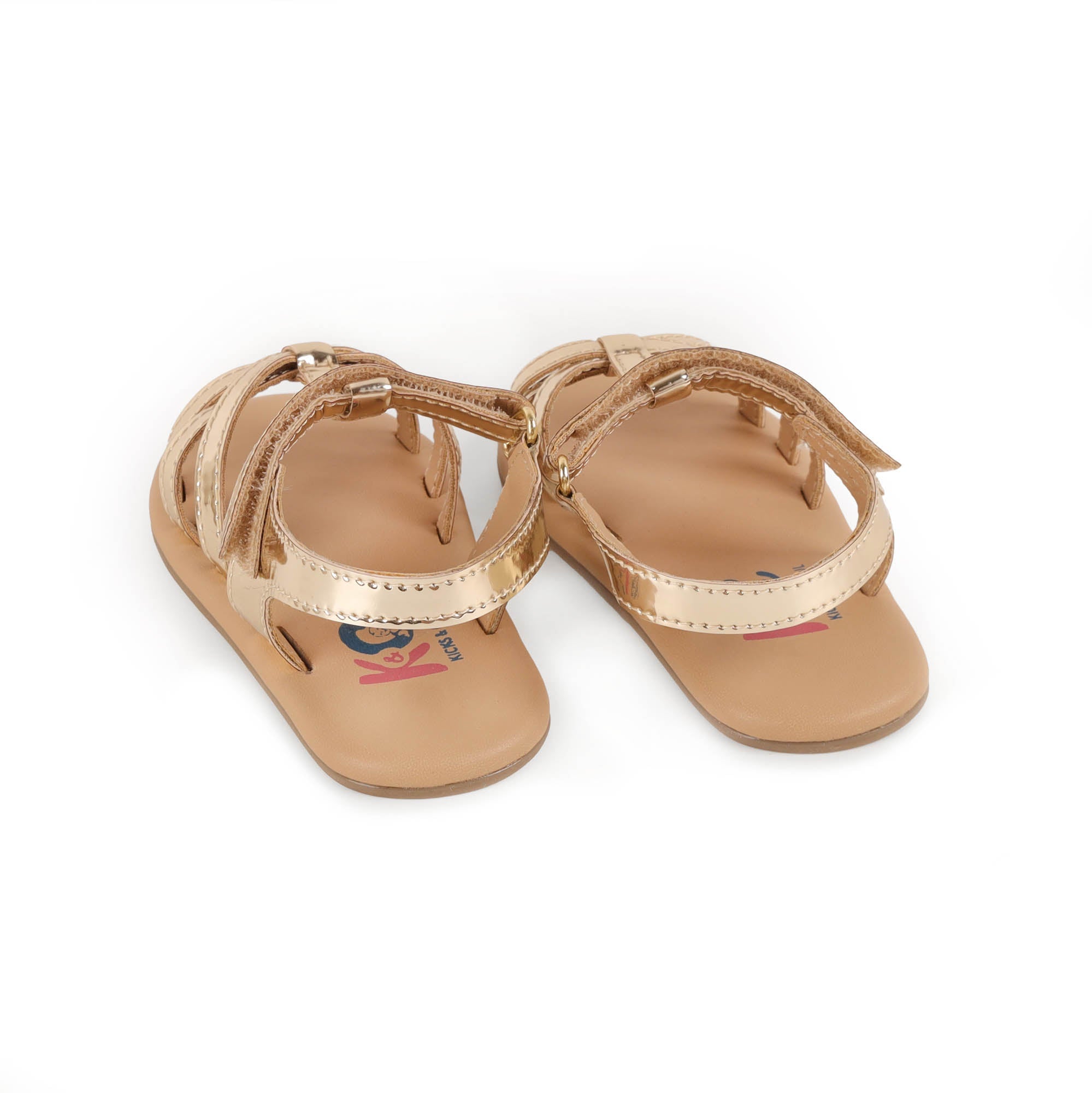 Dreamy Strappy Golden Sandals