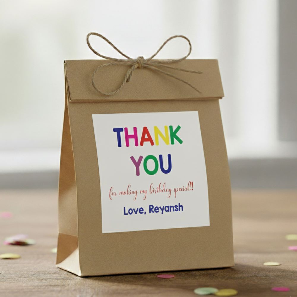 Personalised Thank You Labels
