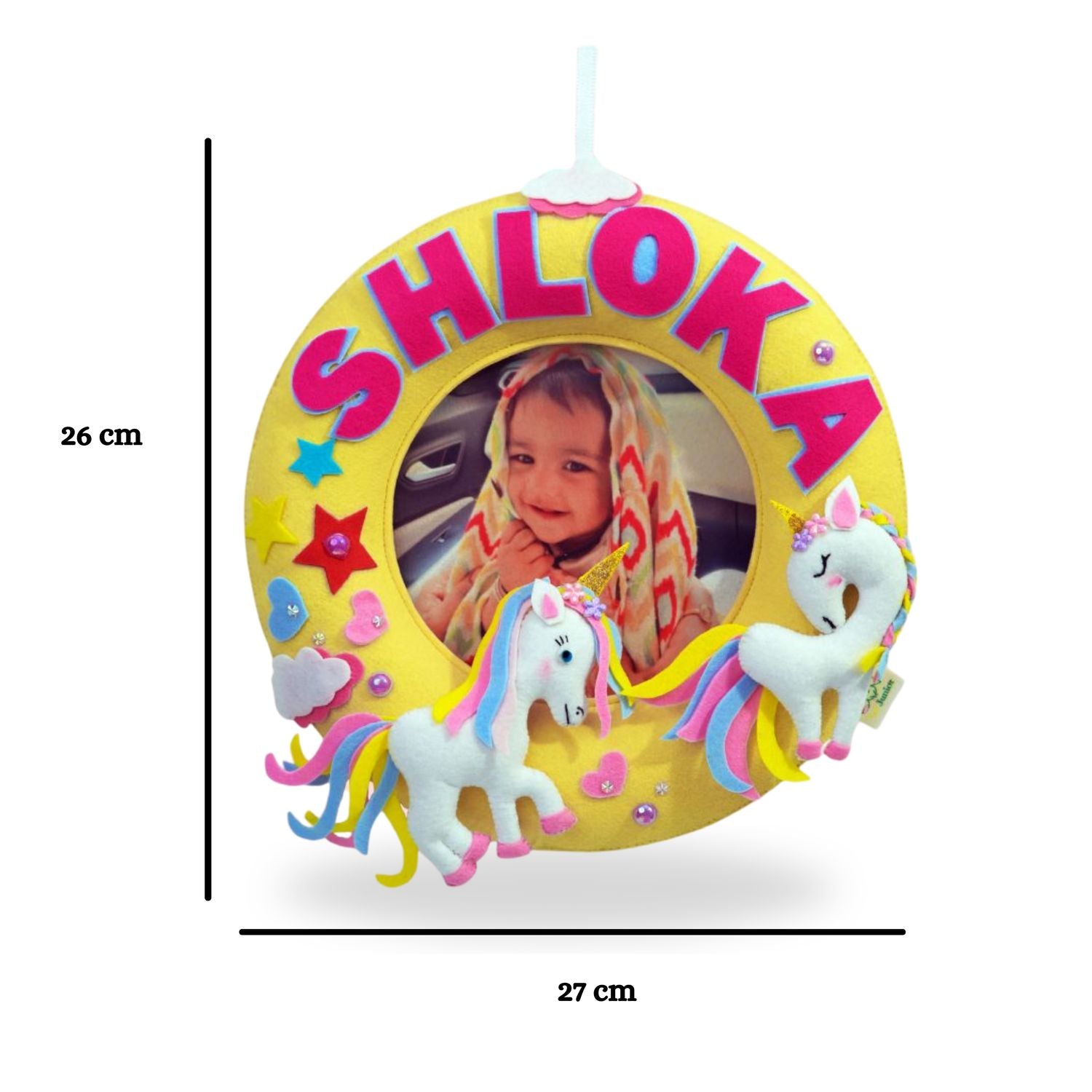 Junior Unicorn Dreams Personalised Photo Hoop