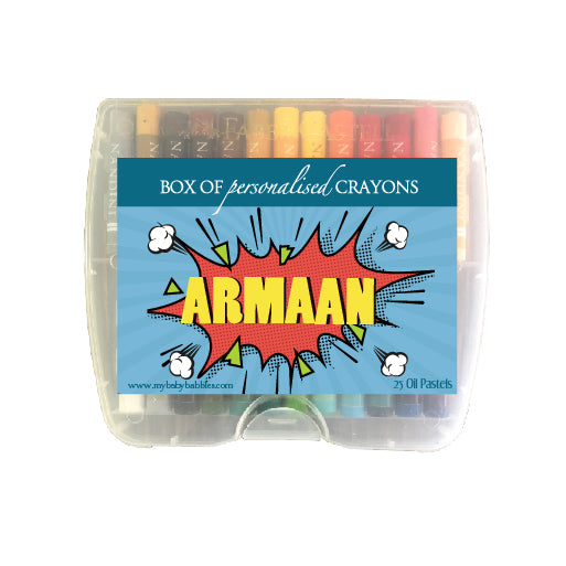 Personalised Sketch Book & Crayon Set