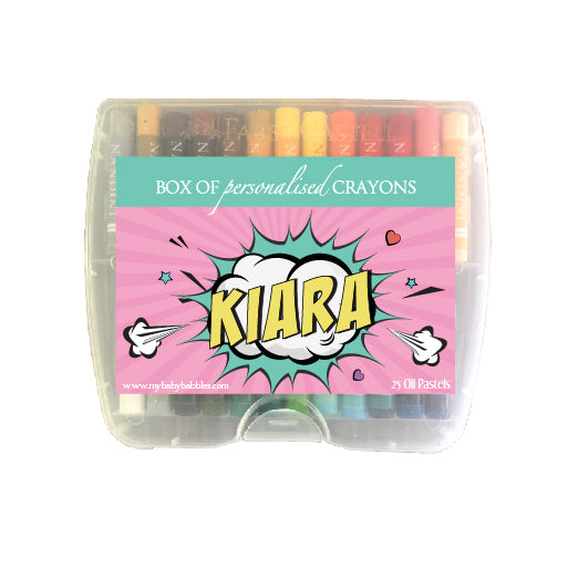Personalised Sketch Book & Crayon Set