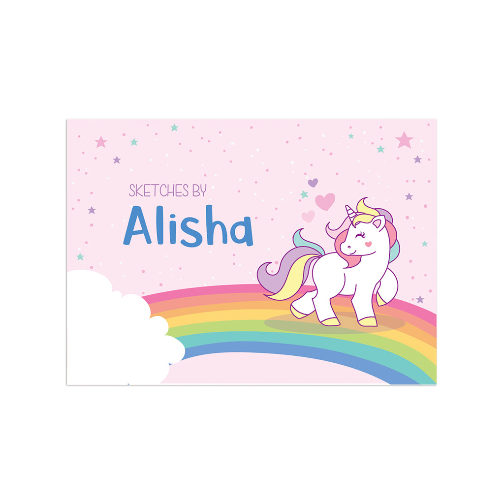 Personalised Sketch Book & Crayon Set