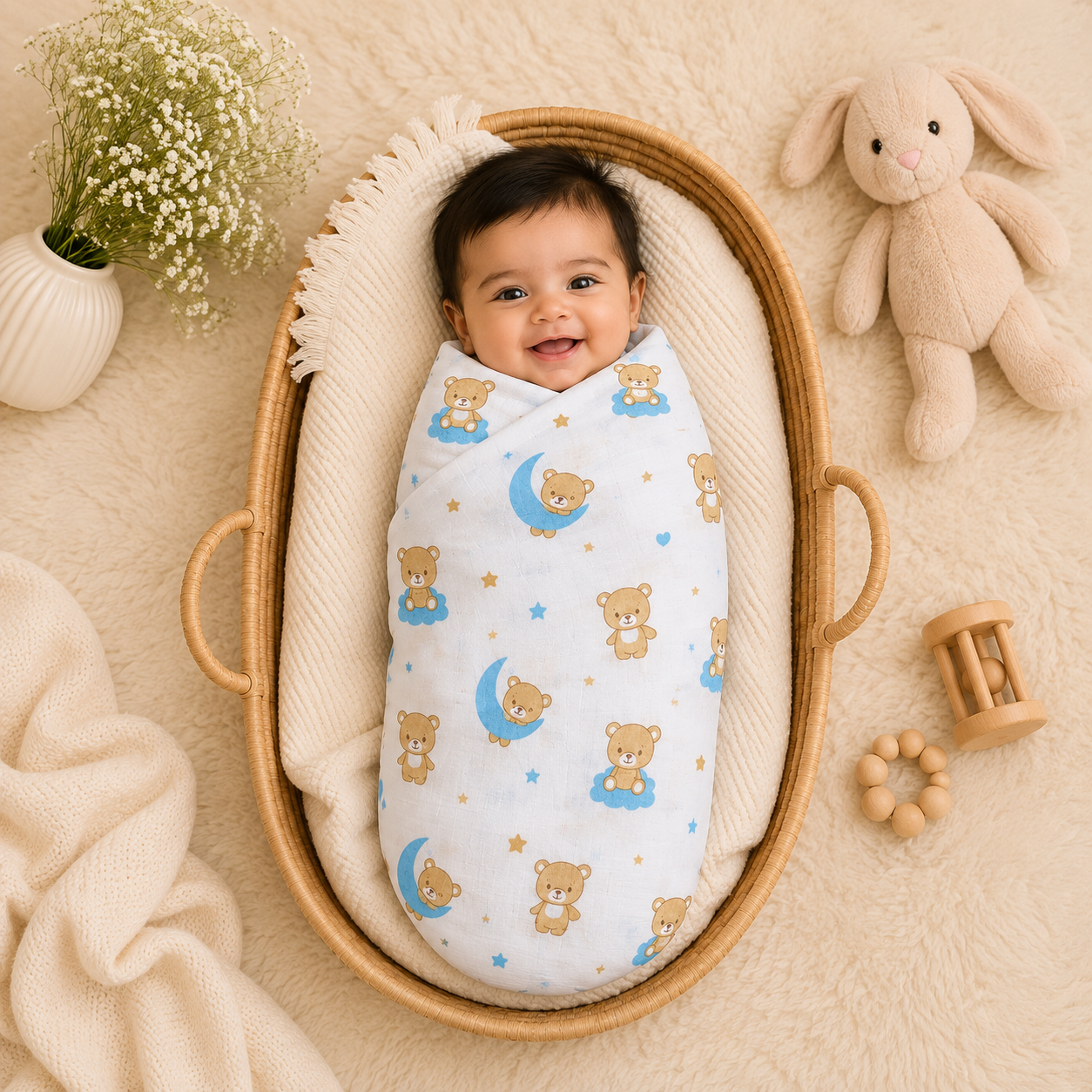 Sleepy Teddy Swaddle