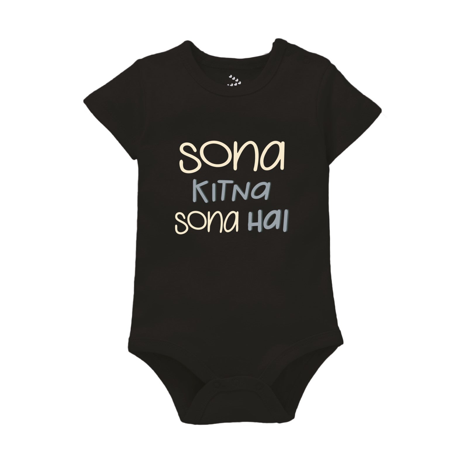 Sona Kitna Sona Hai Printed Baby Onesie