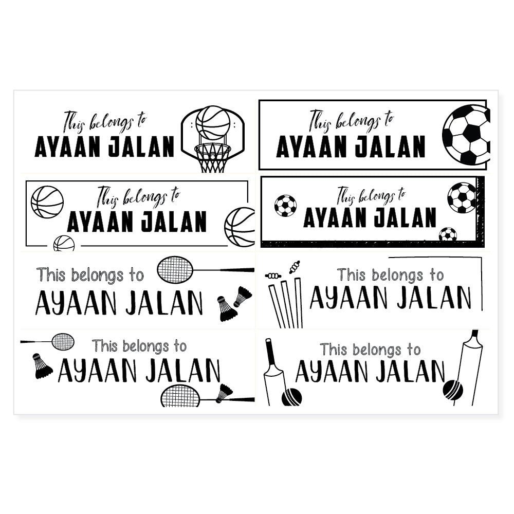 Transparent Labels Mini - Pack of 64