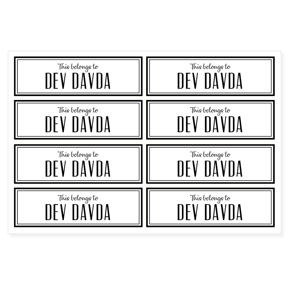 Transparent Labels Mini - Pack of 64
