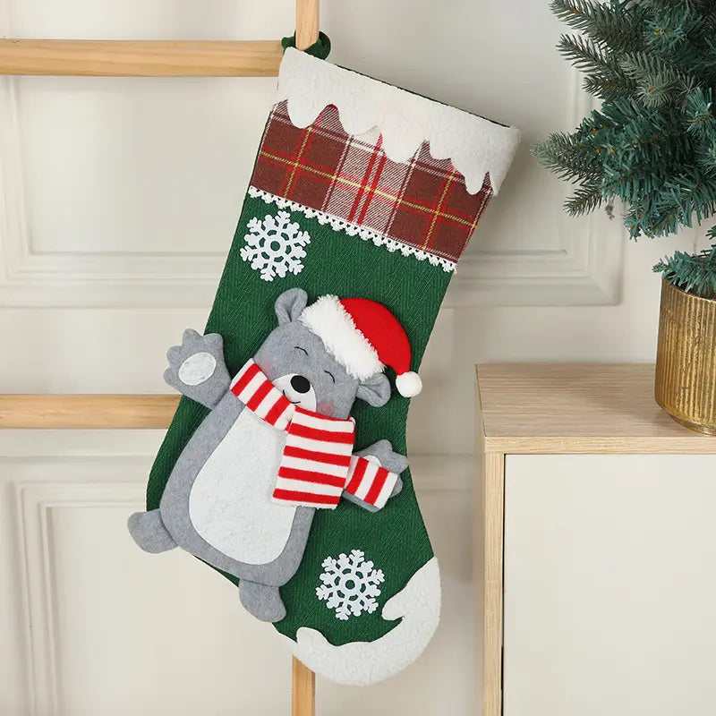 Babble Wrap Snowflake Magic Stocking (Polar Bear)