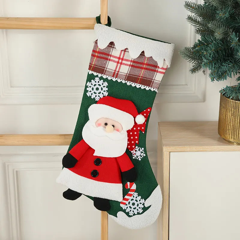 Snowflake Magic Stocking (Santa)