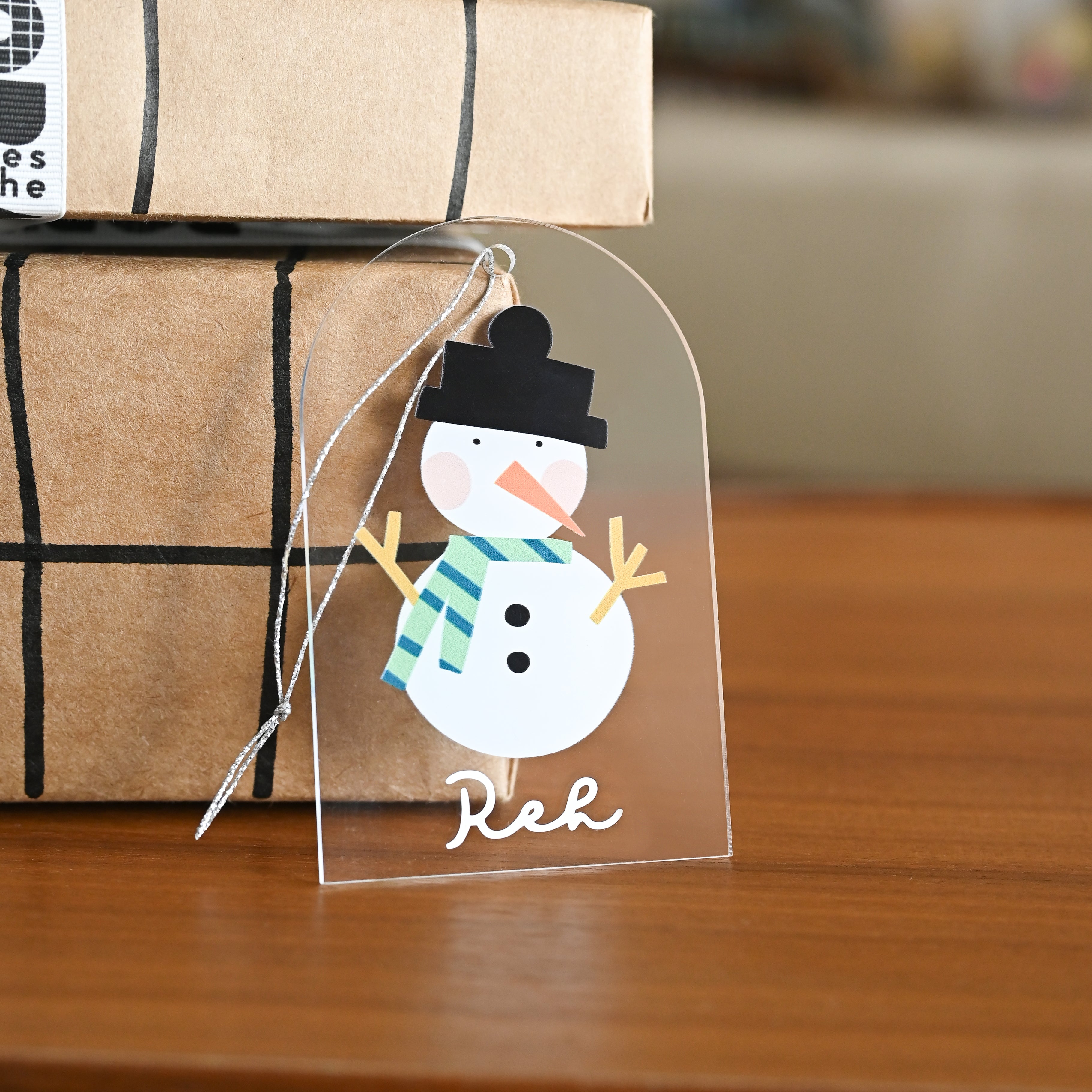 Name Ornament - Printed Snowman