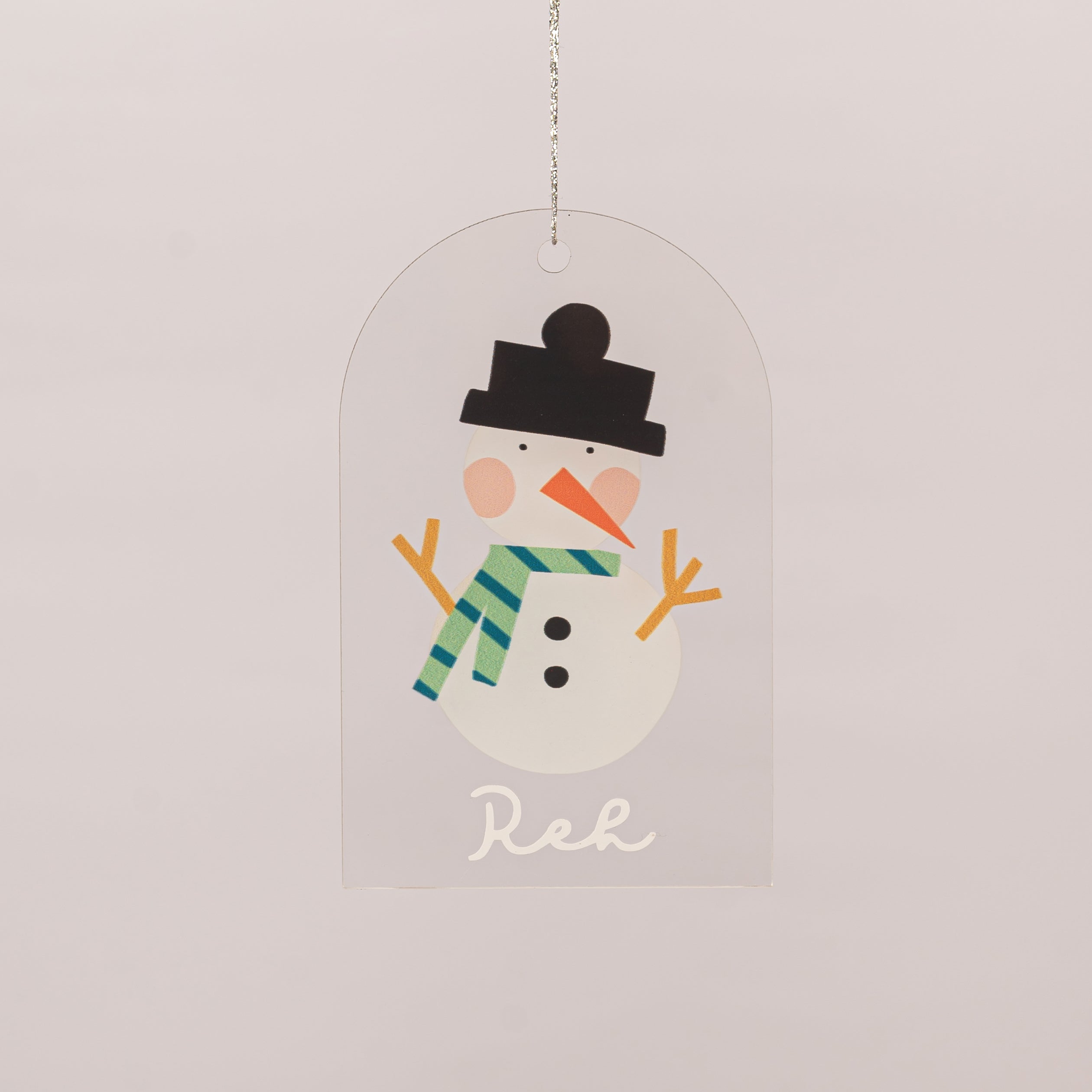 Name Ornament - Printed Snowman