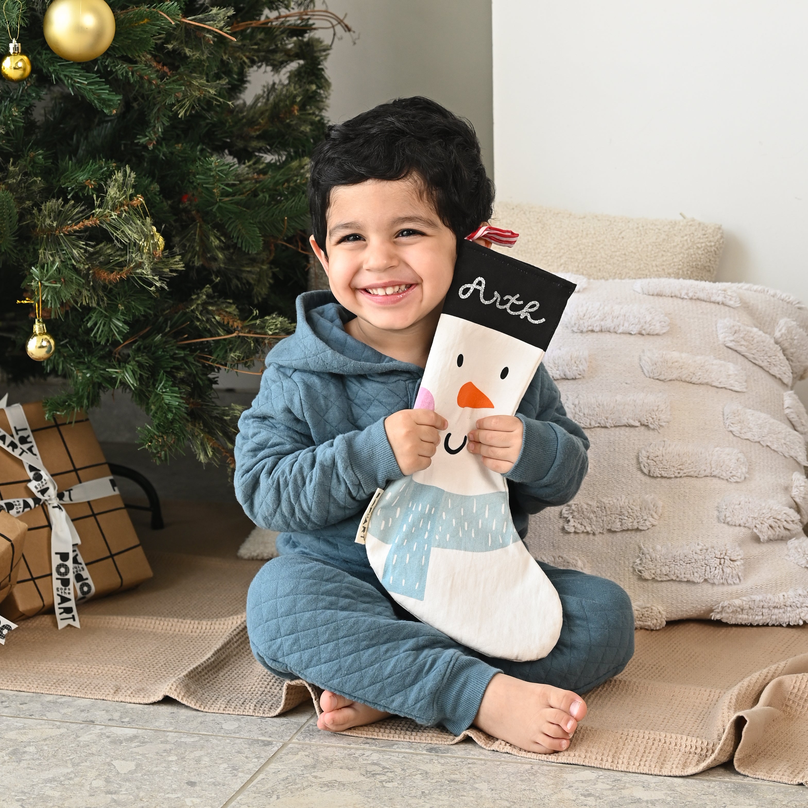 Personalised Stocking - Snowman