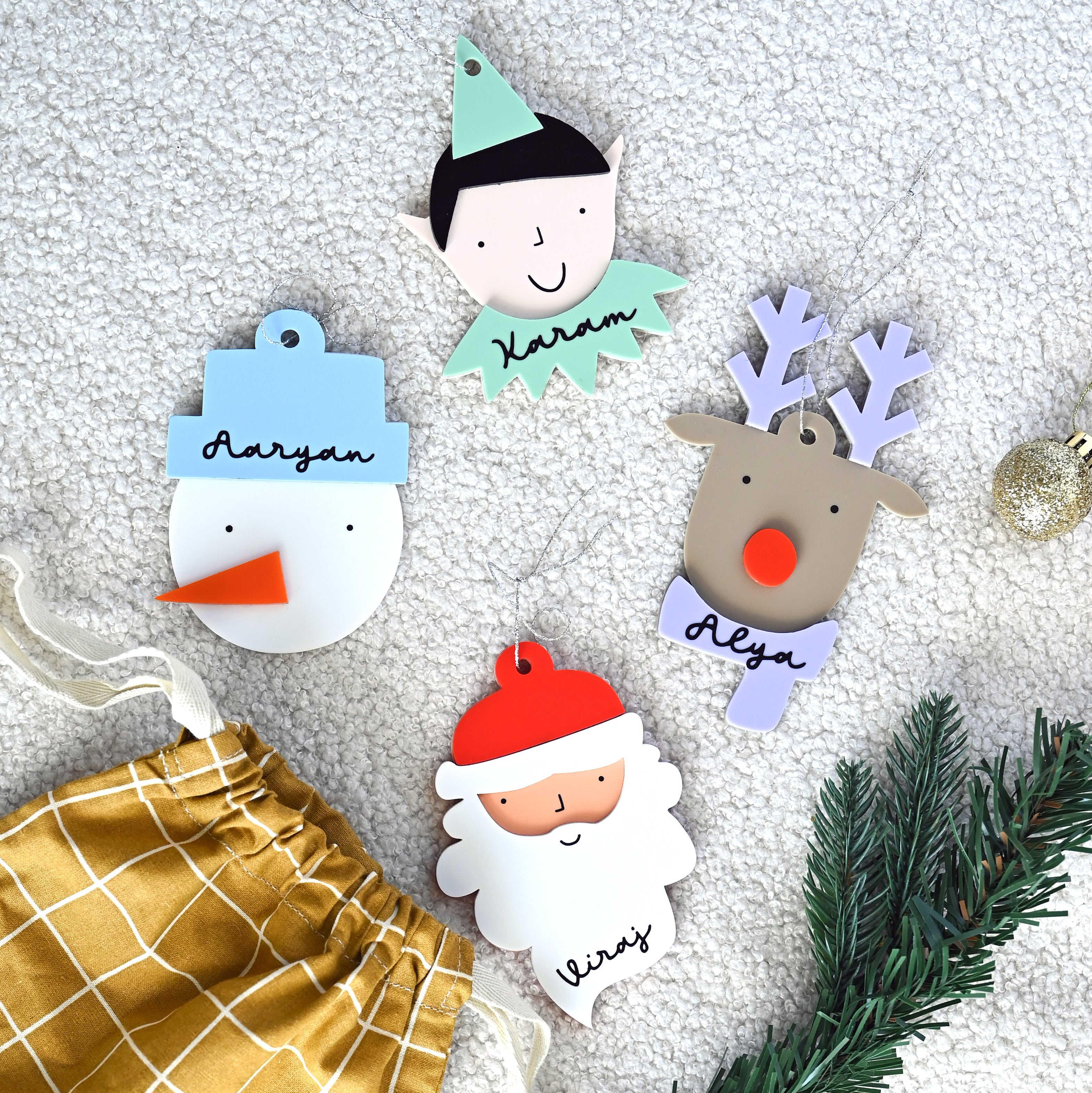 Layered Ornament | Snowman