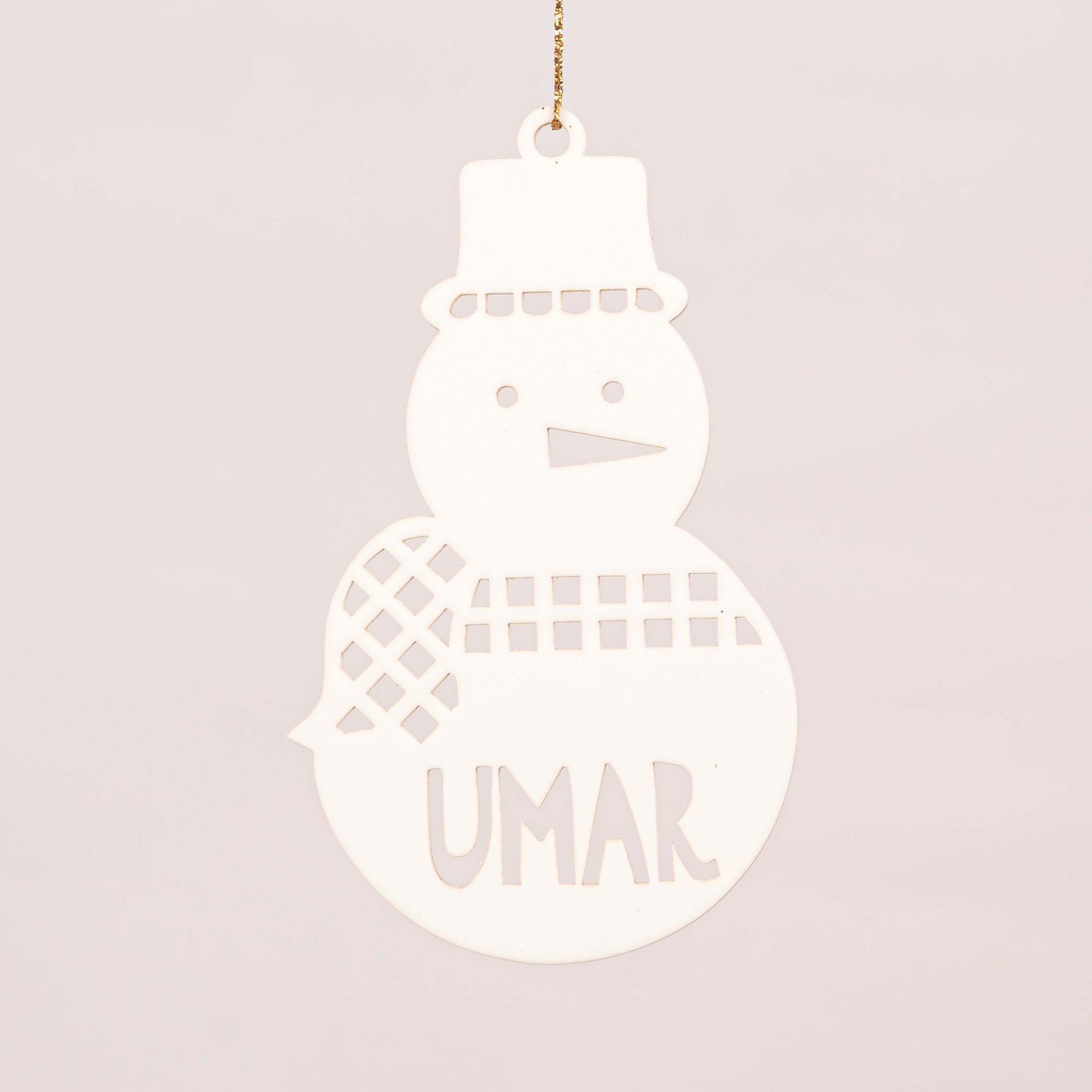 Xmas Shape Ornament - Snowman