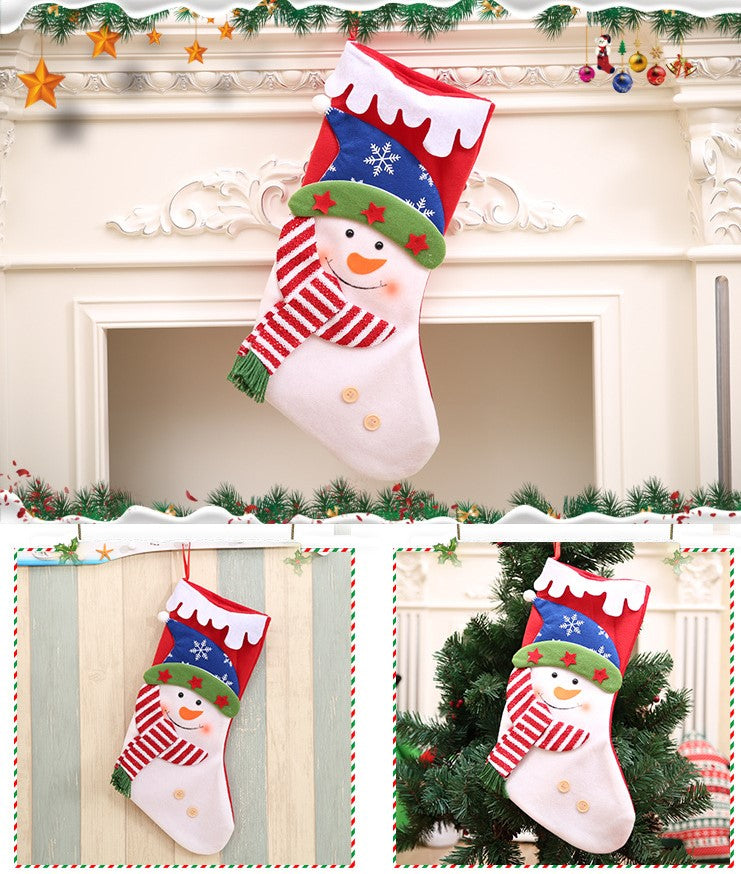 Babble Wrap Snowy Scallop And Muffler Stockings - Set Of 3