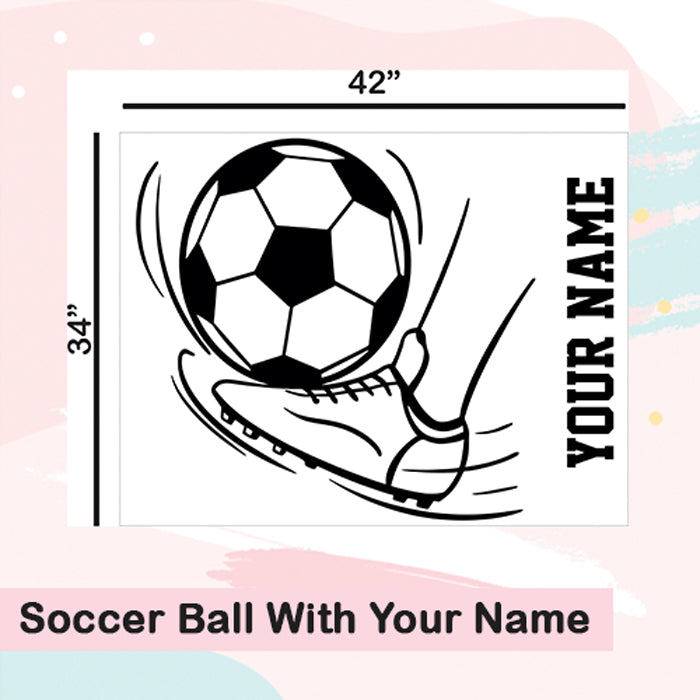 Soccer Ball With Your Name Wall Sticker