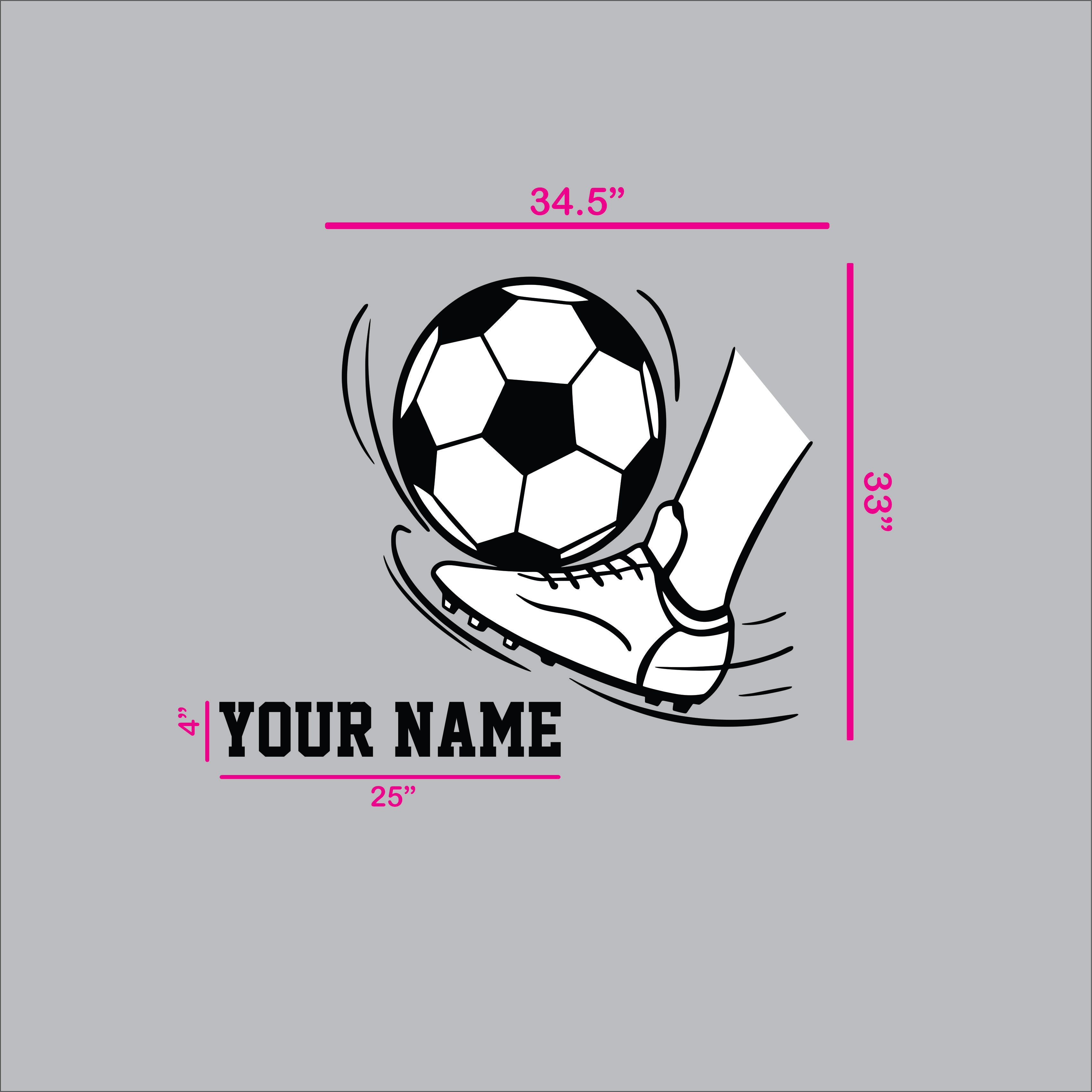 Soccer Ball With Your Name Wall Sticker