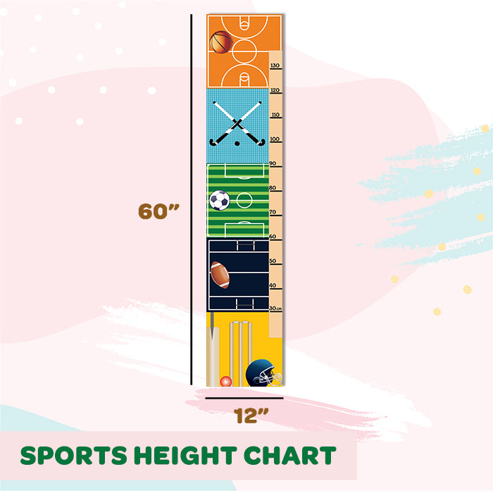 Grow Along-Sports Height Chart Wall Sticker