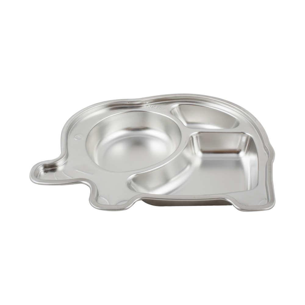 Stainless Steel Elephant Lunch Plate