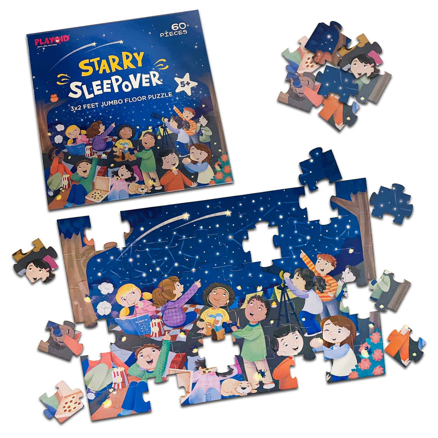 Rainforest Heart Of Earth + Starry Sleepover -  72 & 60 Piece Puzzles