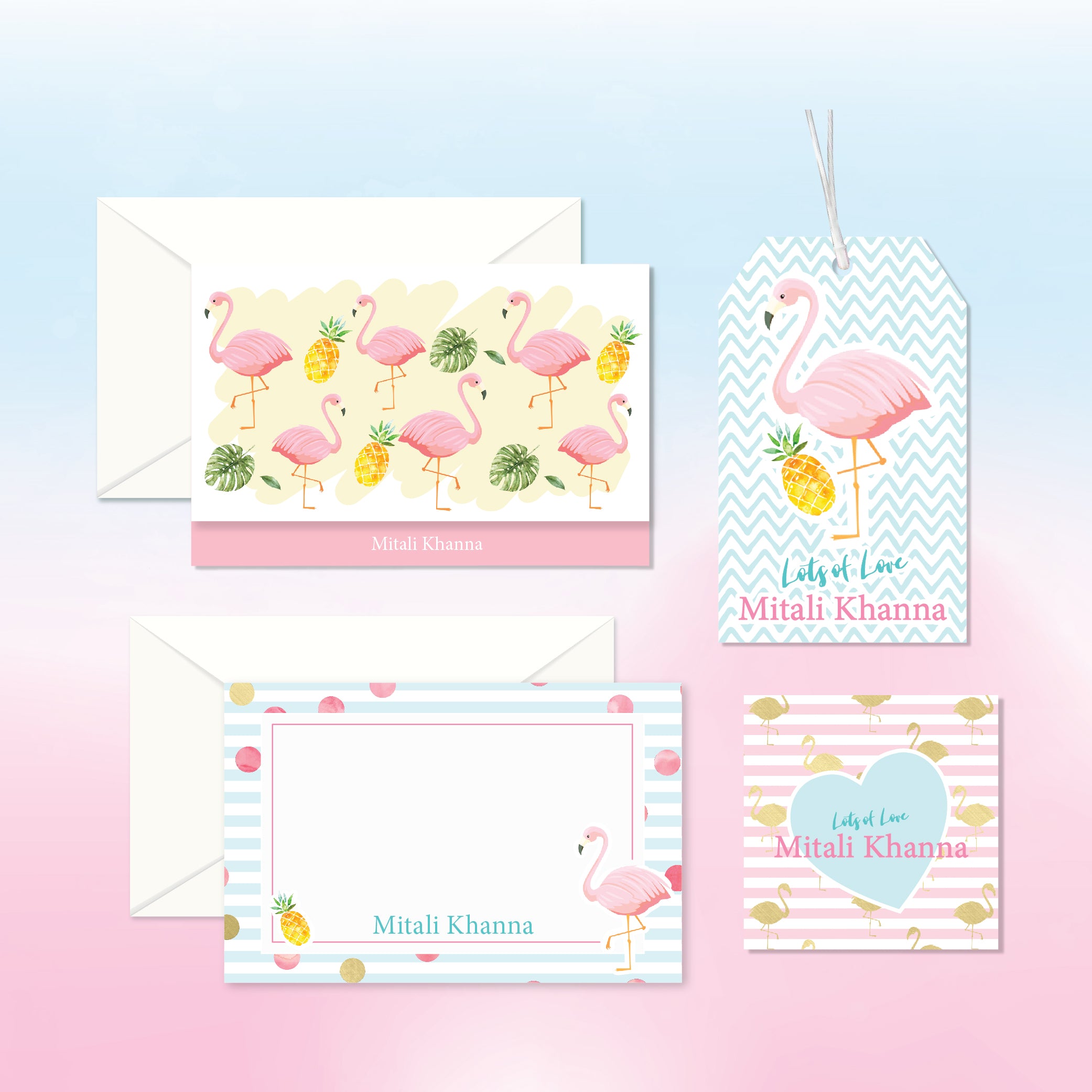 Personalized Stationery Gift Set - Set of 24 or 48