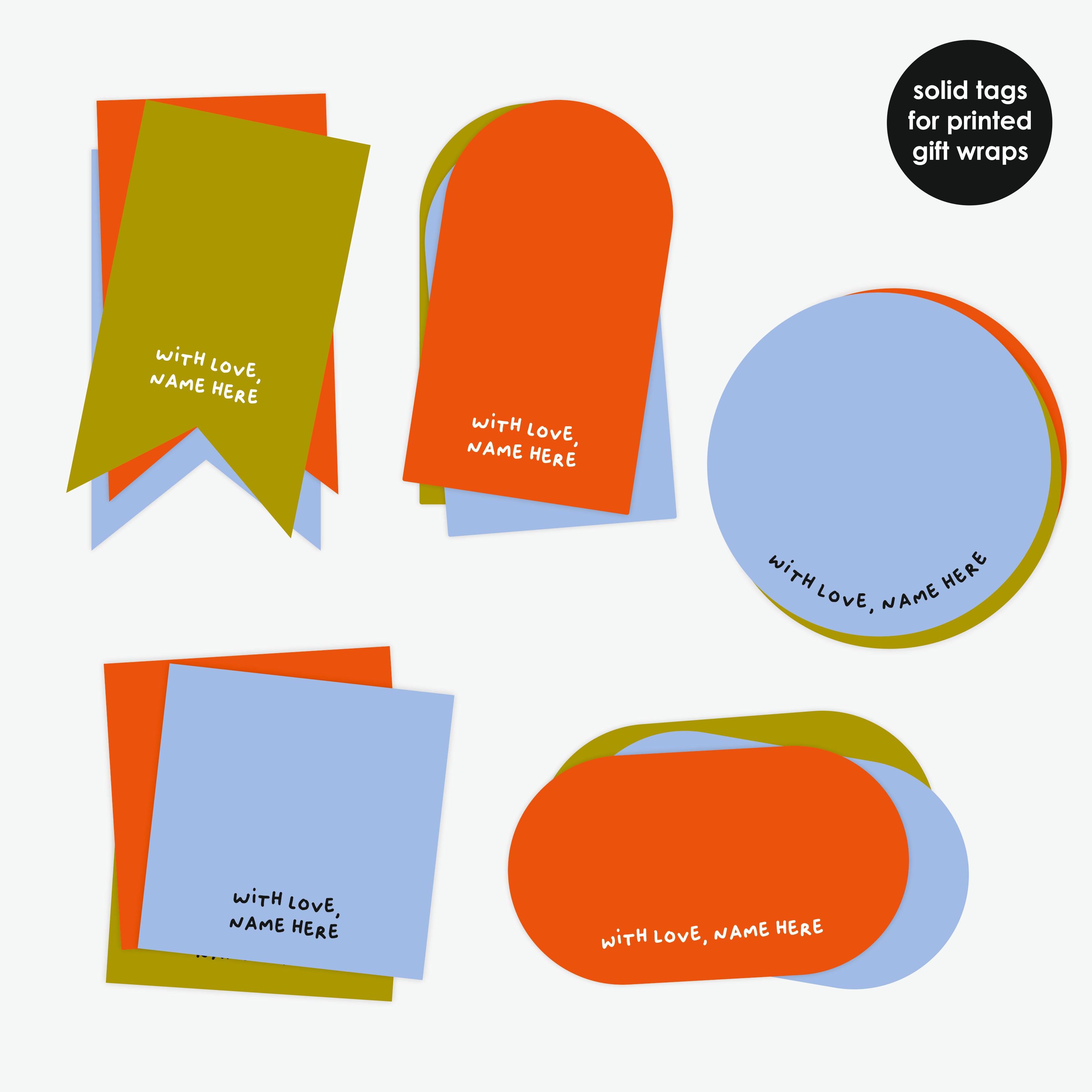 Stick On Tags - Christmas, Pack of 30