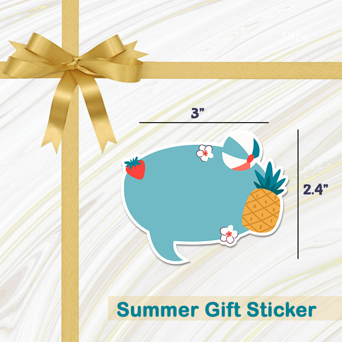 Adorable Personalised Gift Sticker - Summer - Set of 40