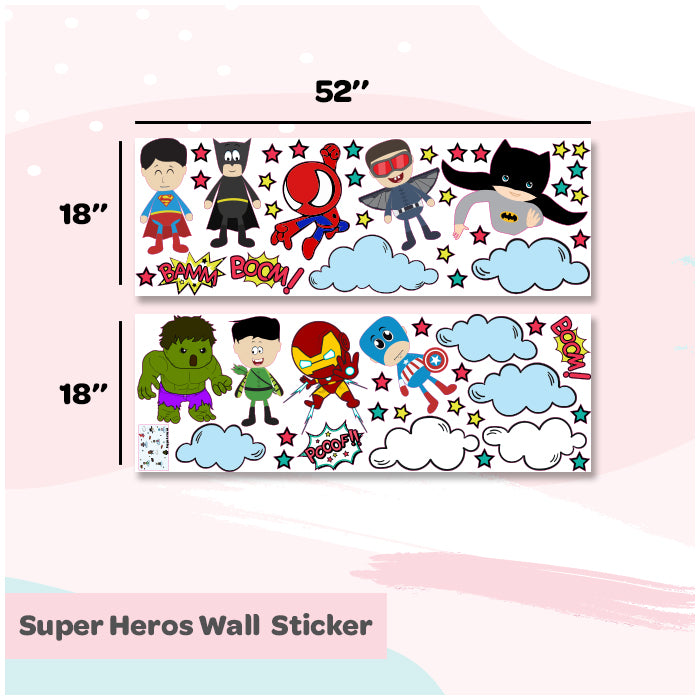 Super Heroes Wall Stickers For Boys Room