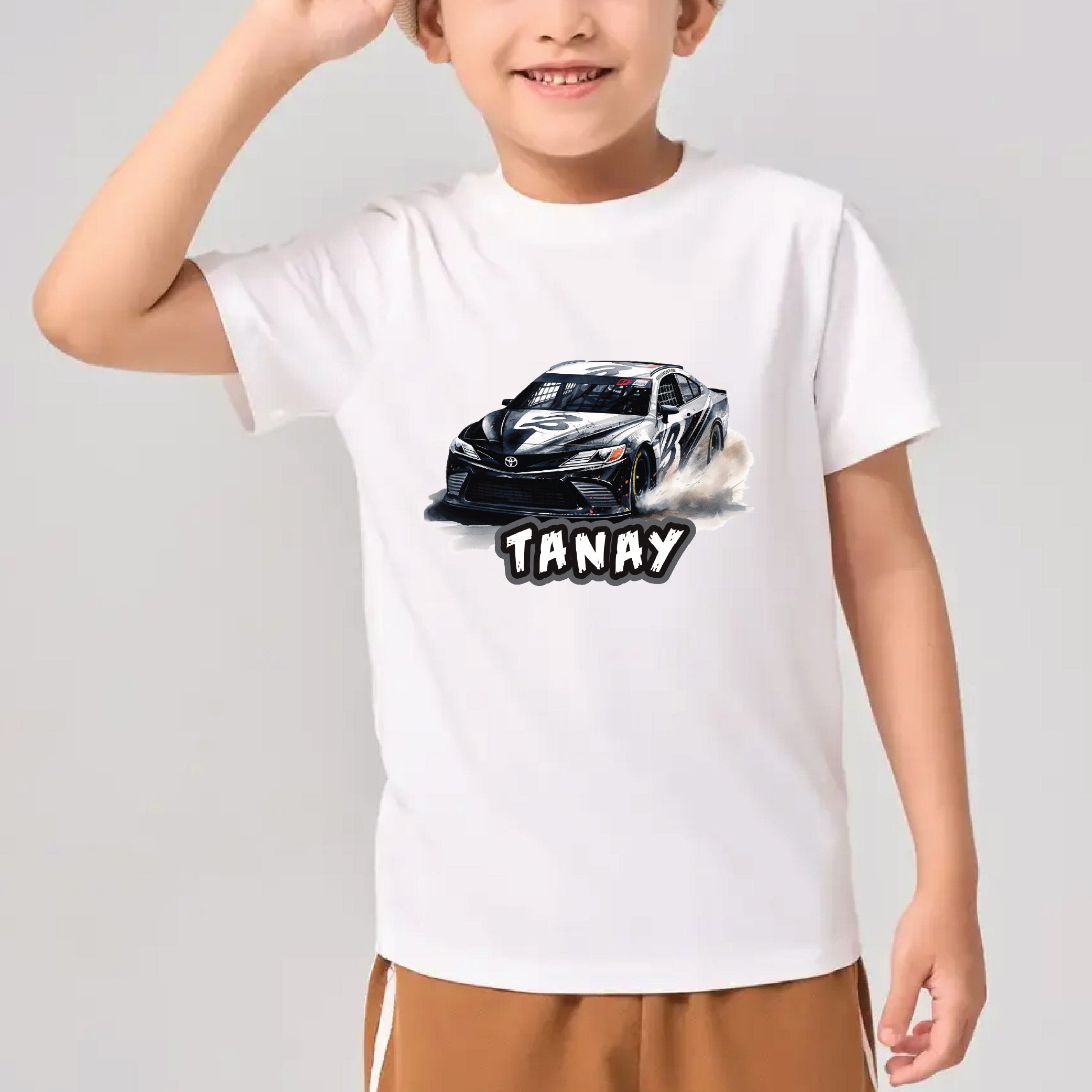 Racing Car Fever Personalised Tshirts