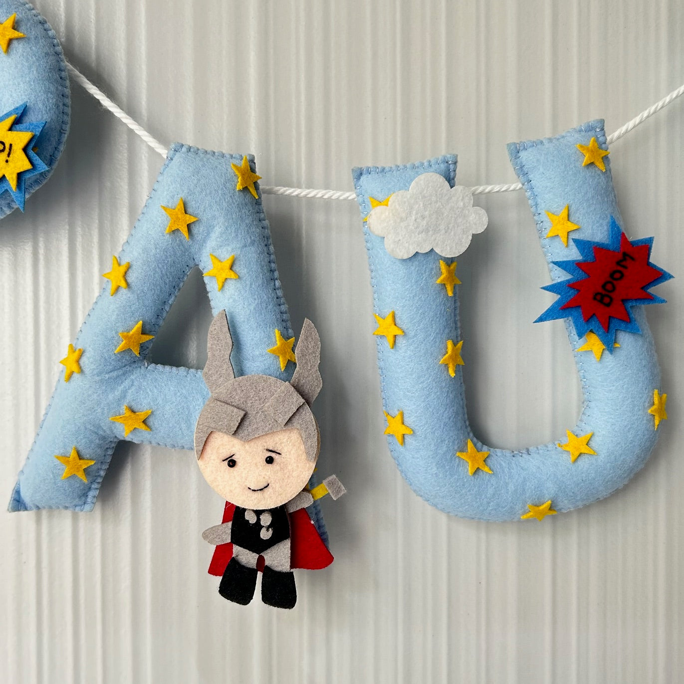 Superhero Assemble Name Bunting/Garland