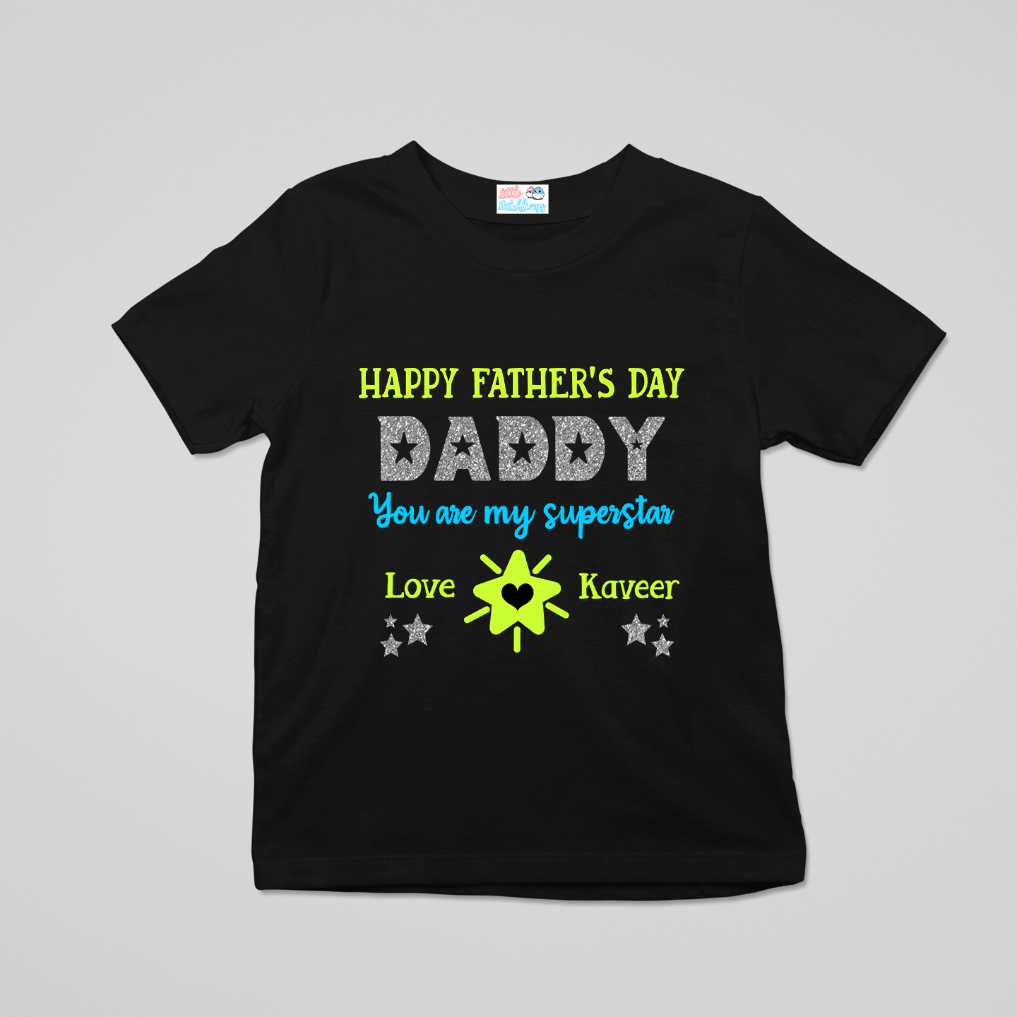 Daddy You're My Superstar - Father's Day Black Onesie / Romper / Tshirt