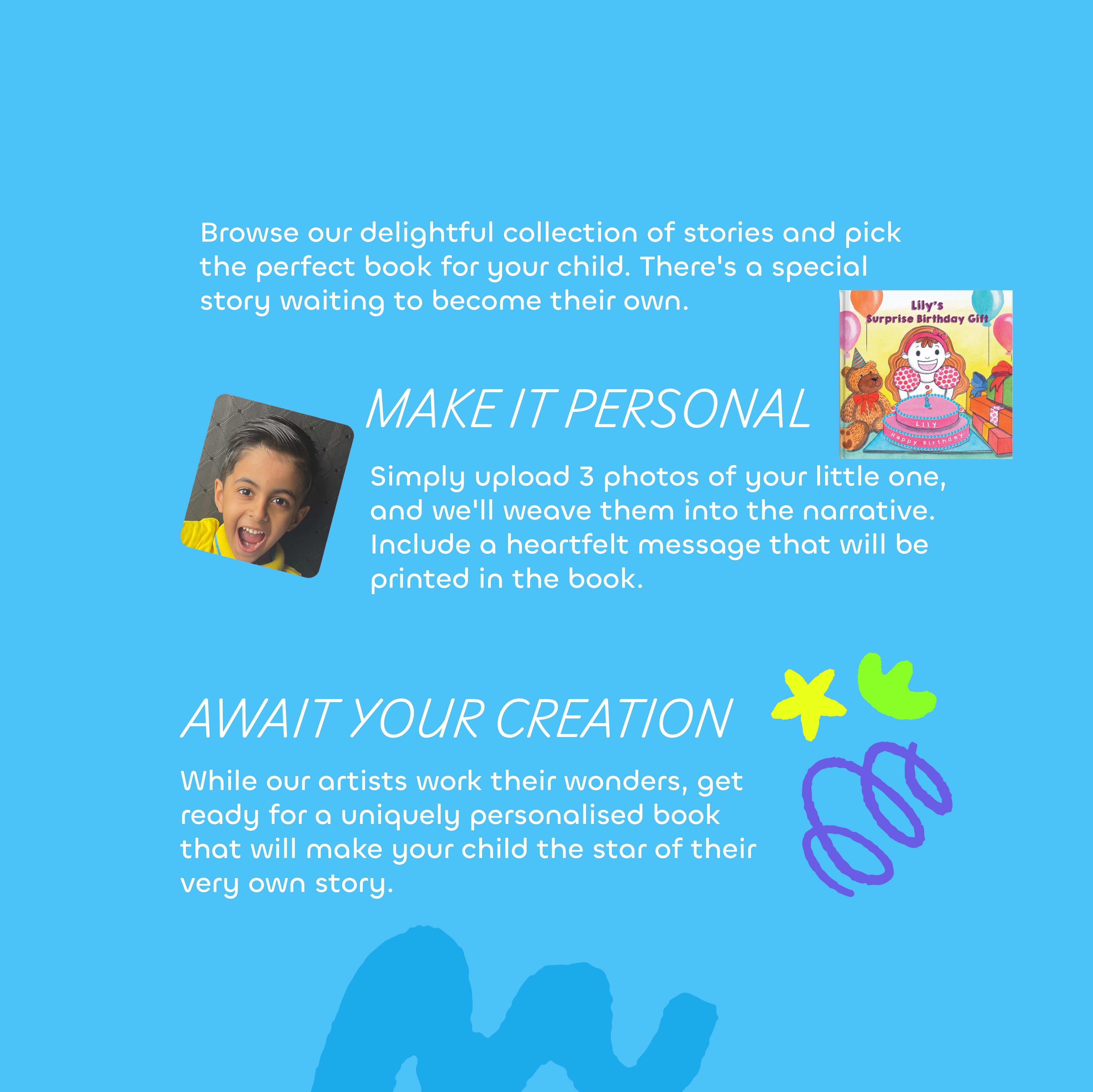 Personalised Story Book Surprise Birthday Gift Book (Girls)