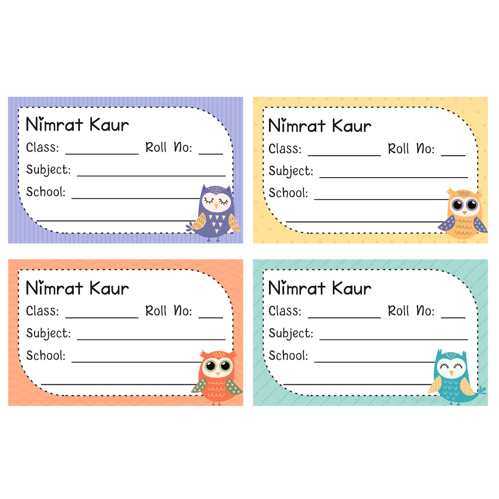 PD School Book Labels