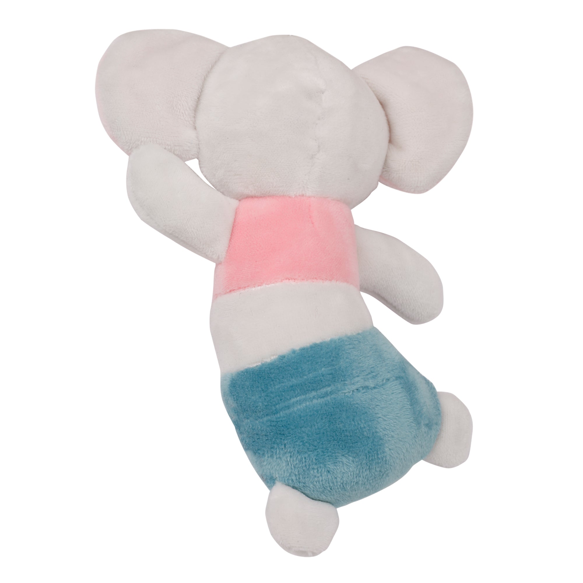 Baby Moo Dancing Elephant White Handheld Rattle Toy