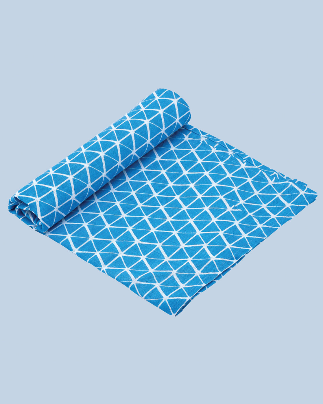 Theoni 100% organic cotton muslin swaddles (Set of 2) - Cappadocia Dreams Blue