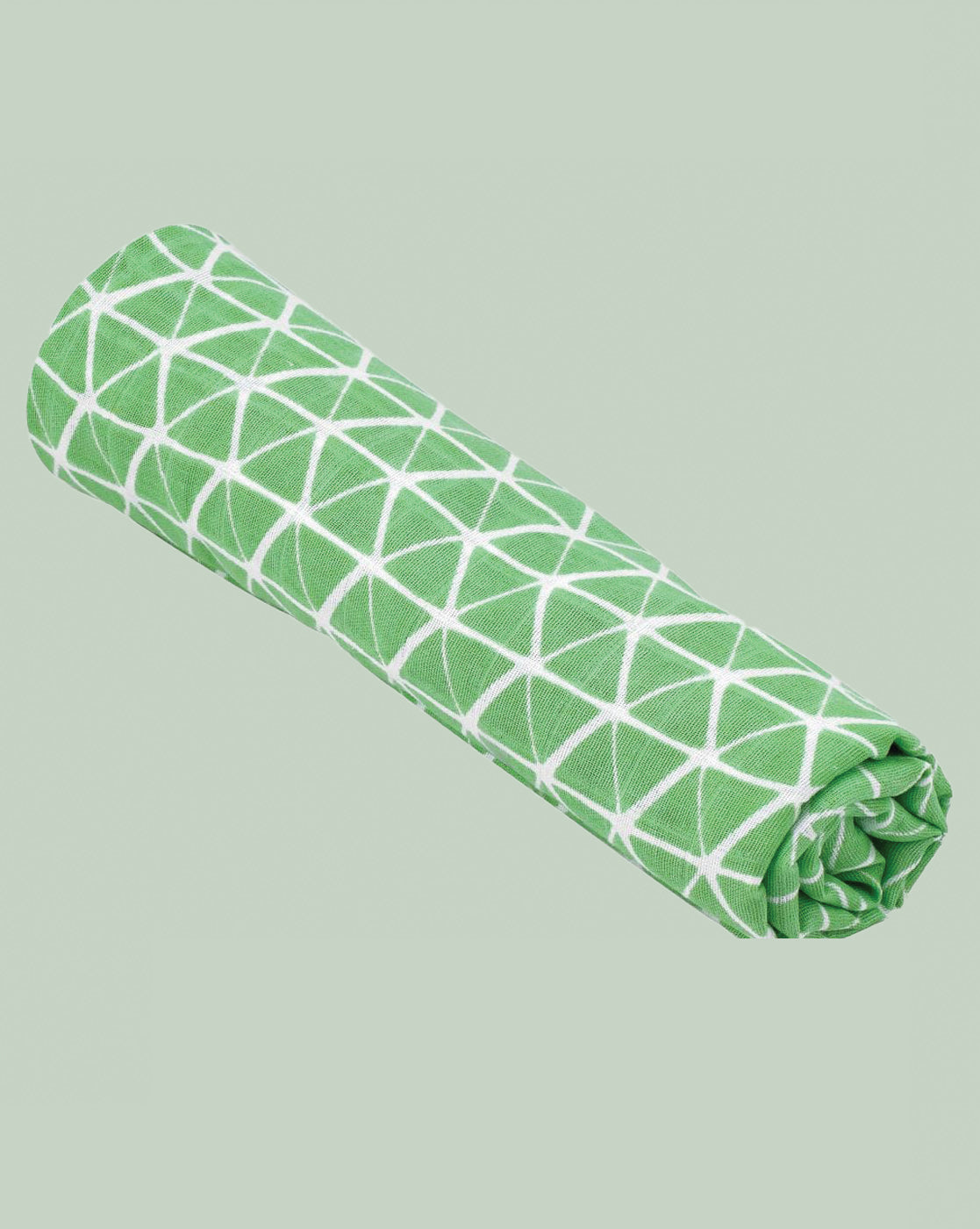 Theoni 100% organic cotton muslin swaddles - Aztec Green