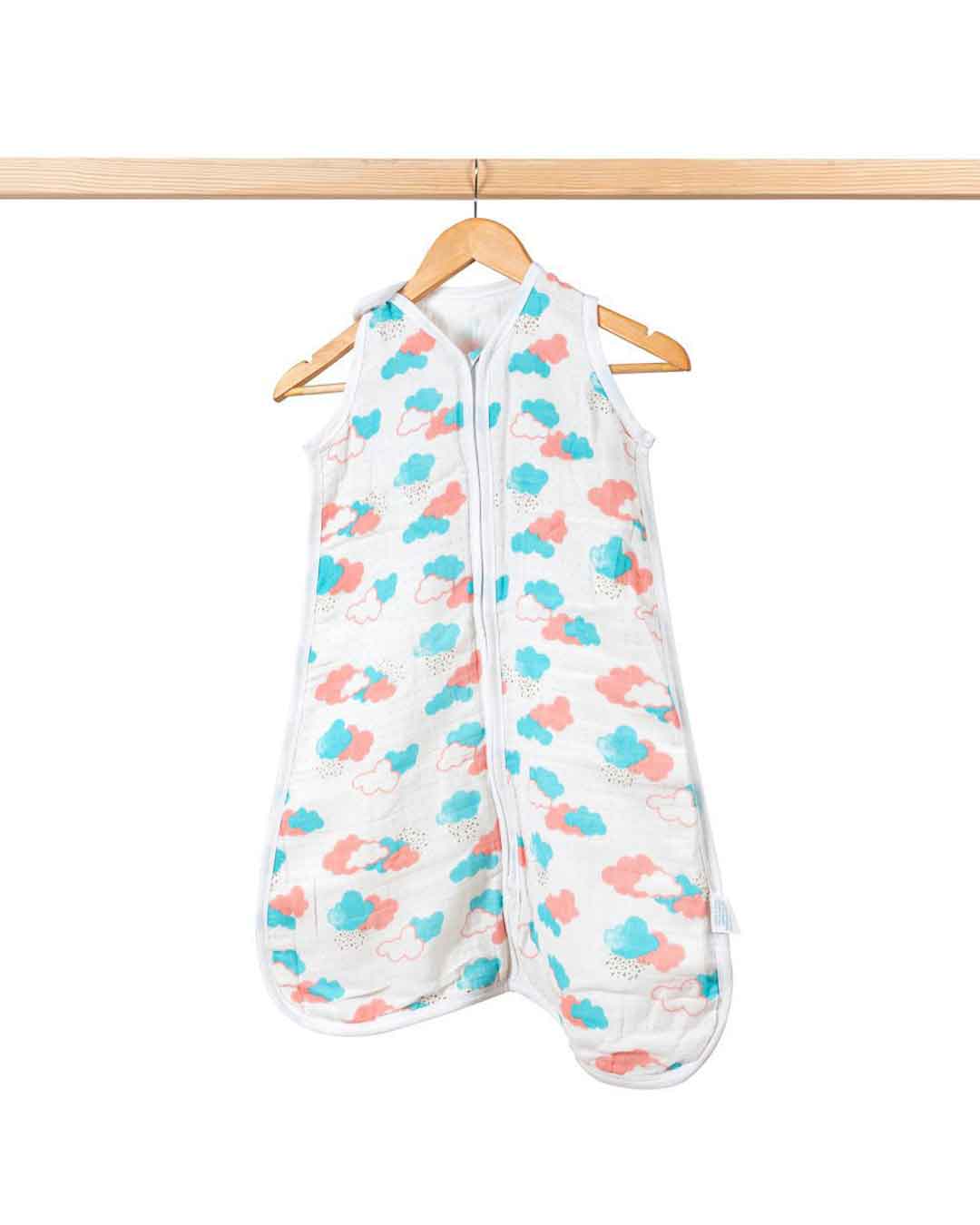 Theoni 100% organic cotton muslin Baby Sleeping Bag - Miami Skies