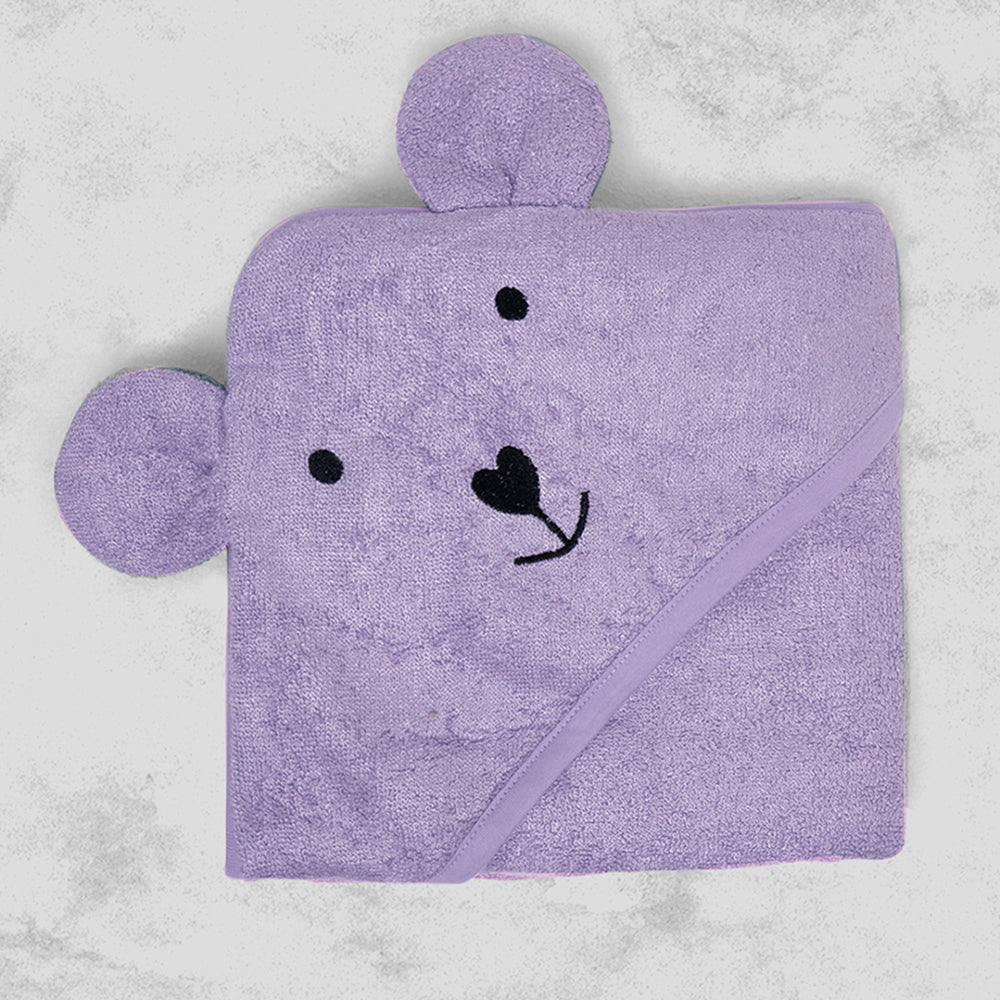 Theoni Bamboo Hooded Baby Towel - Lilac