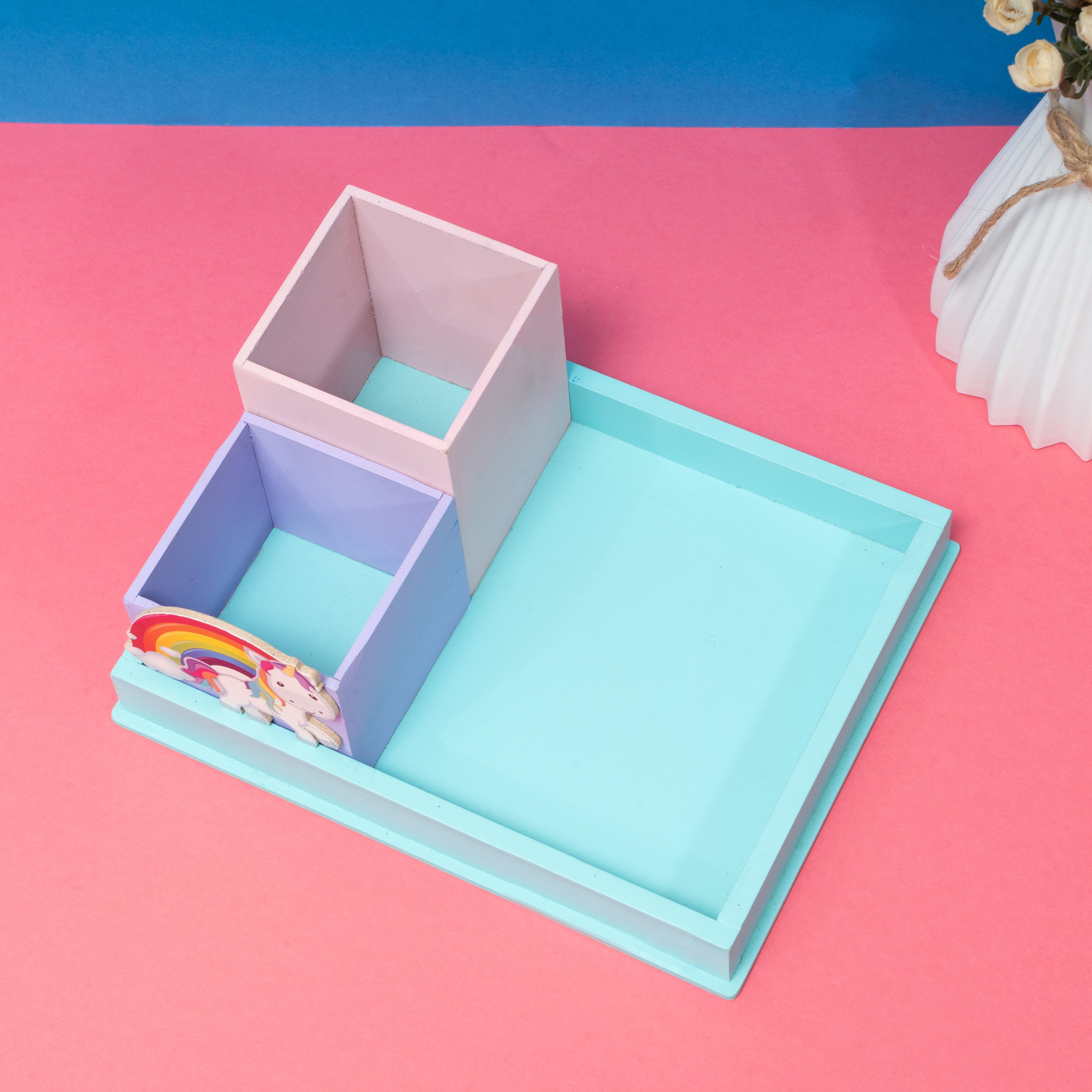 Tray With Pen Stand