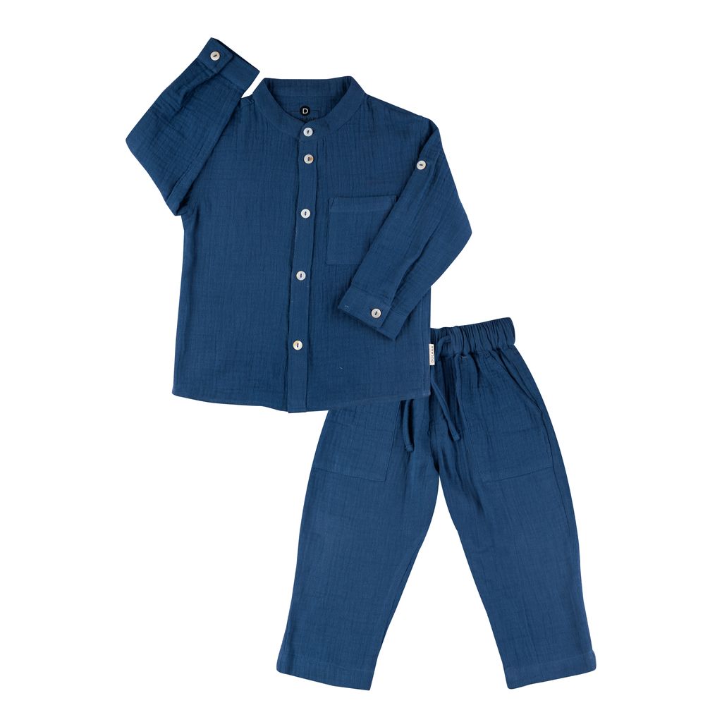 Muslin Shirt & Pants Set