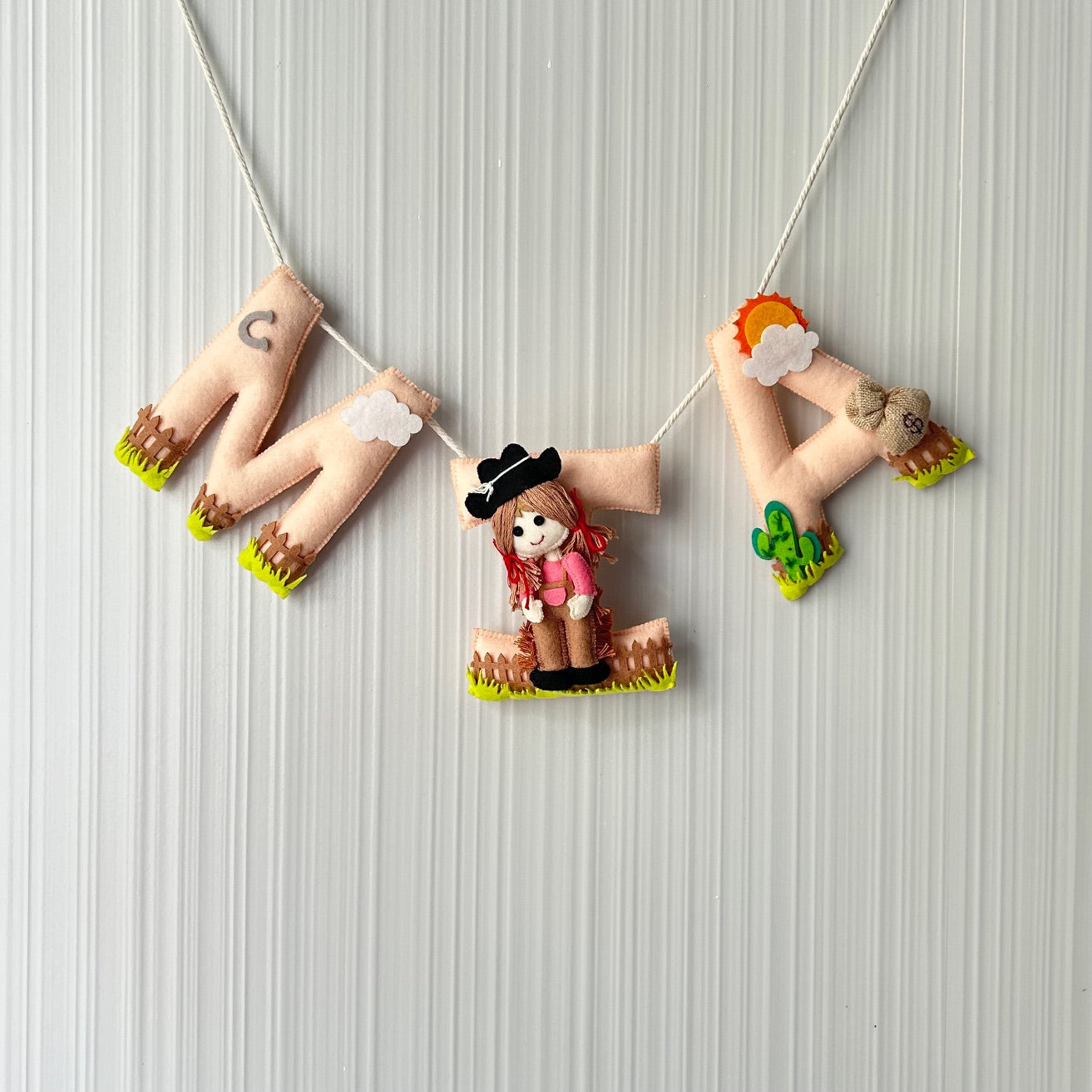 The Wild West Name Bunting/Garland - Cow Girl