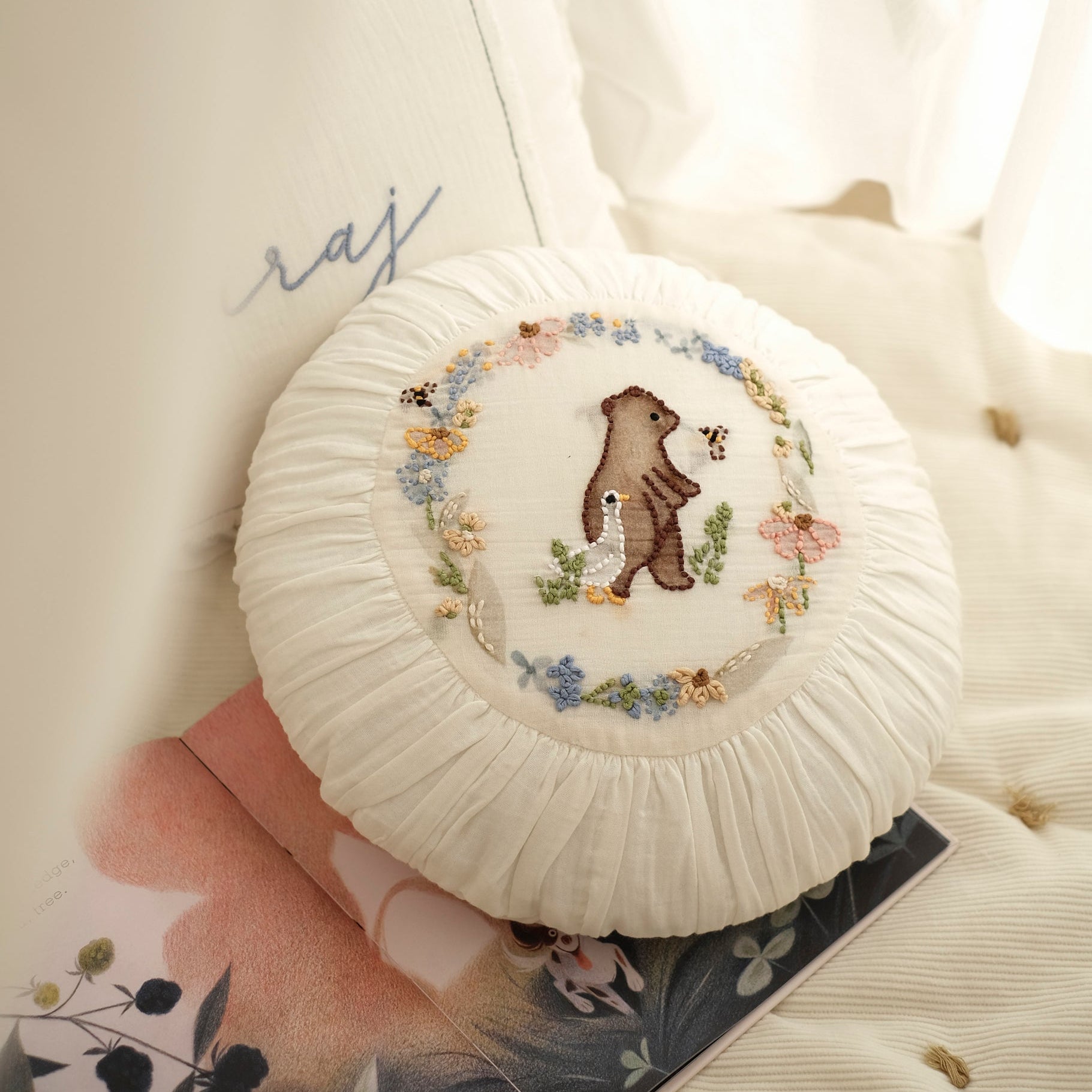 Baby Nursery Throw Pillow Cushion