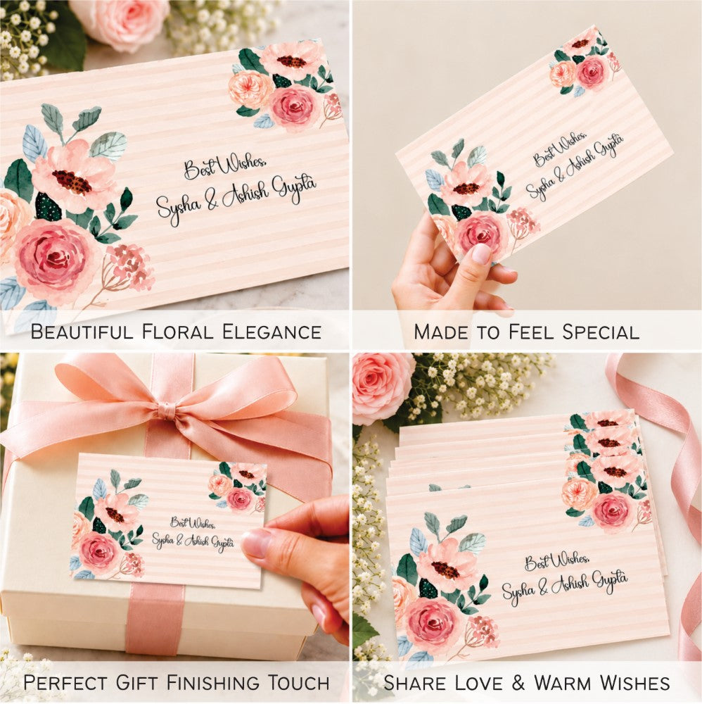 Gift Tags Rectangle - Timeless Blooms - image 2