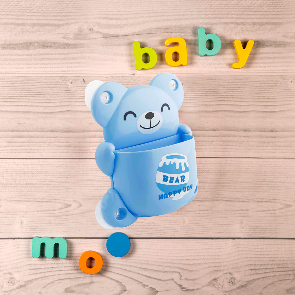 BFF Bear Blue Toothbrush Holder - Baby Moo