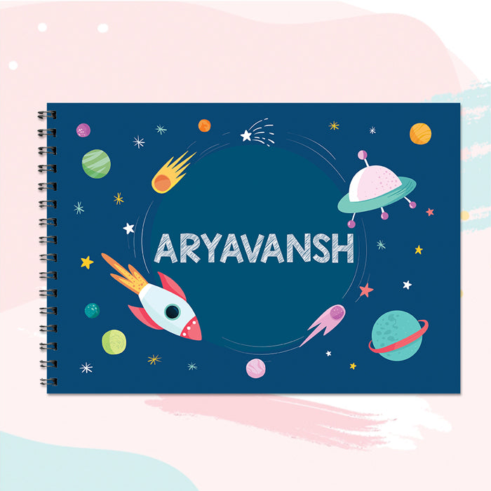 Treval To Space Personalised Art Book