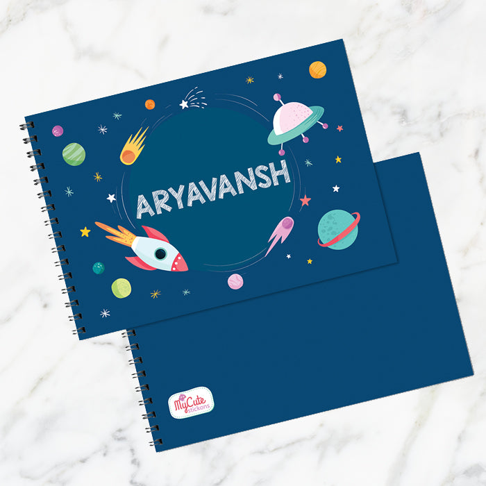 Treval To Space Personalised Art Book