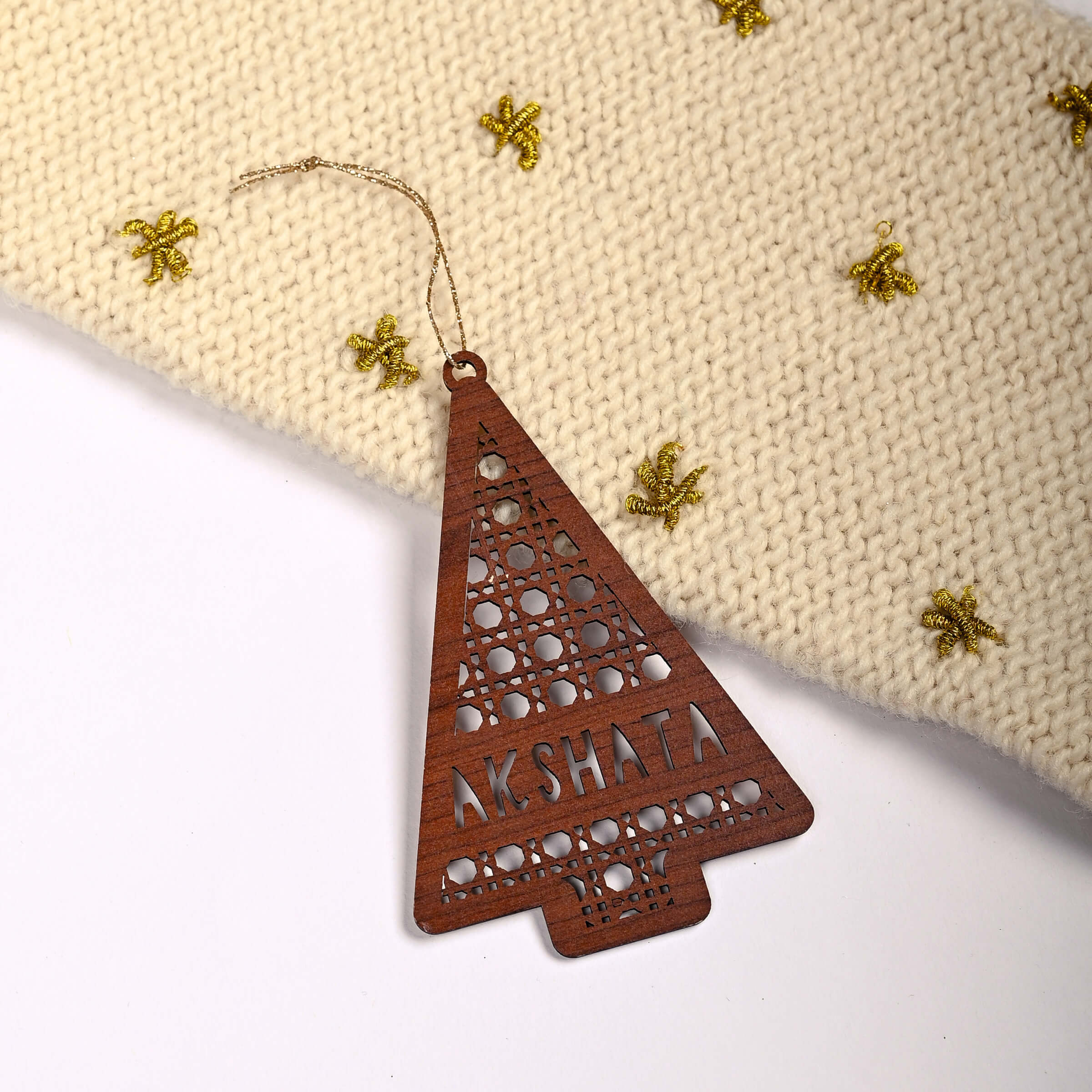 Name Ornament - Rattan