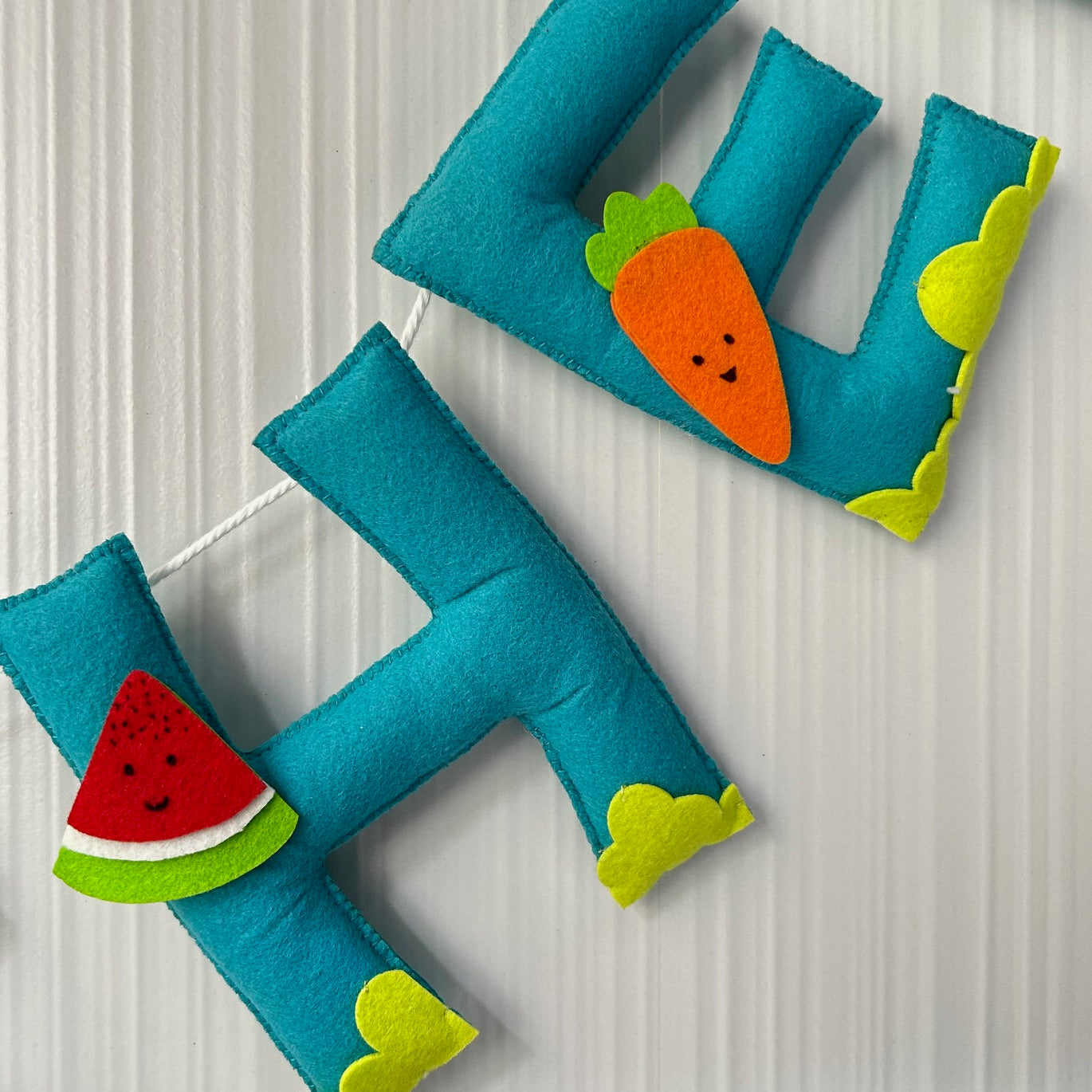 Babble Wrap Tropical Fruits Name Bunting/Garland